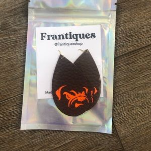 Browns leather earrings